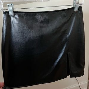 Fashion Nova Leather Skirt